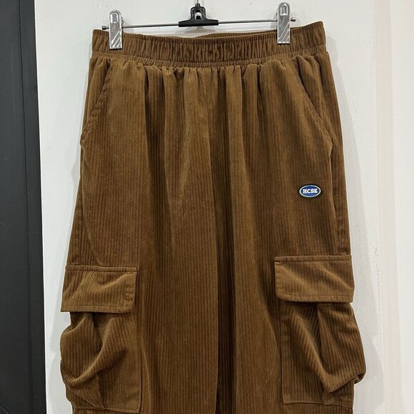 Aelfeic Eden Corduroy Cargo Pants Size Medium Streetwear - Picture 2 of 6